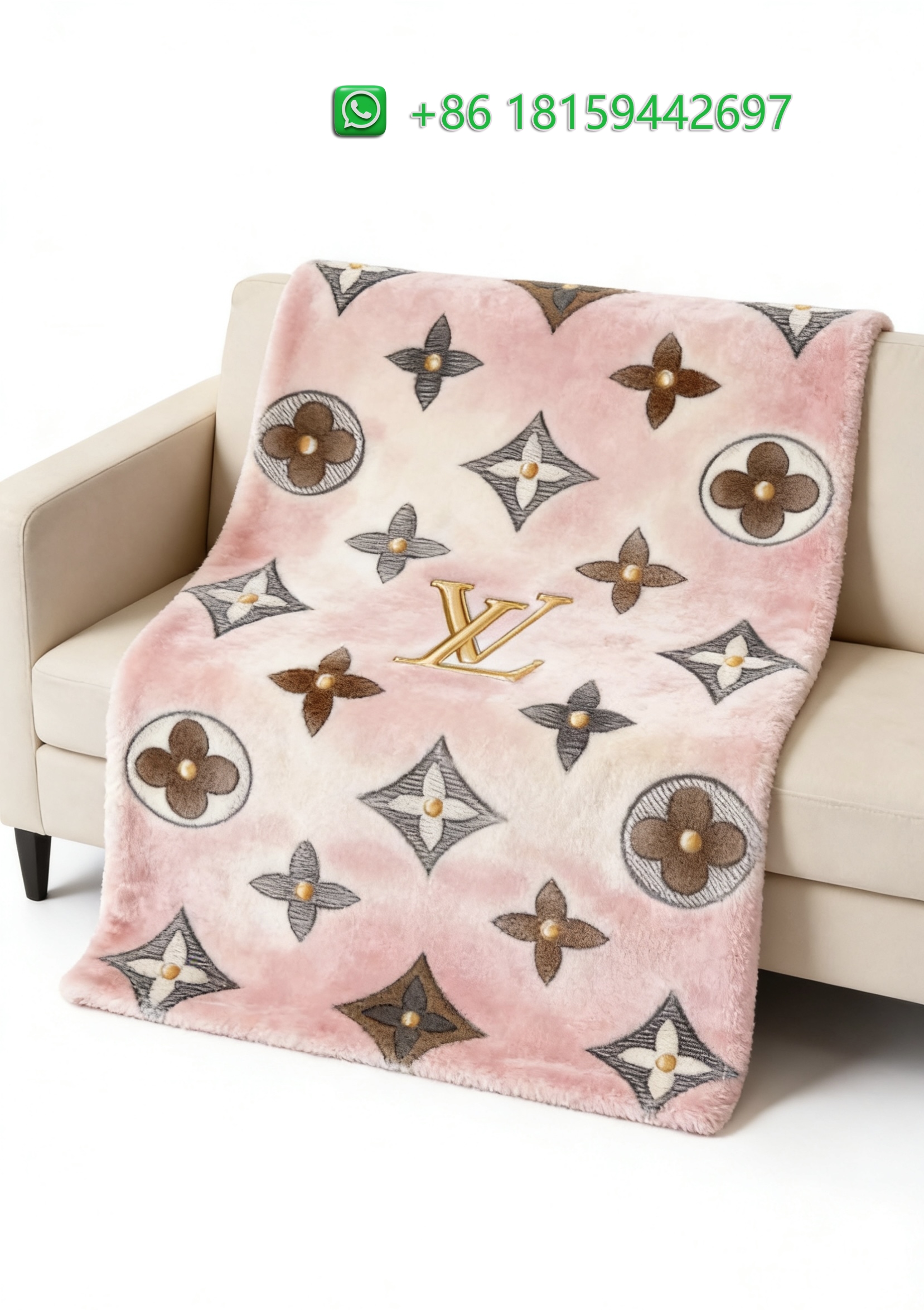 Louis Vuitton Throw Blankets